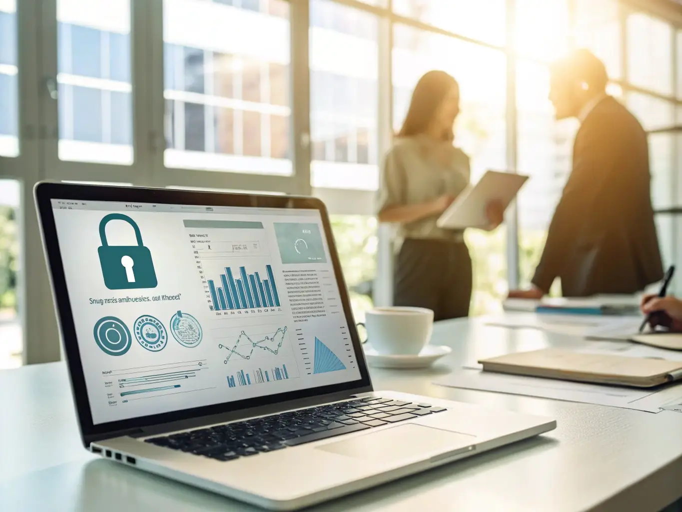 An image of a secure online portal displaying financial data, emphasizing the accessibility and security of Numzo's company accounts service.